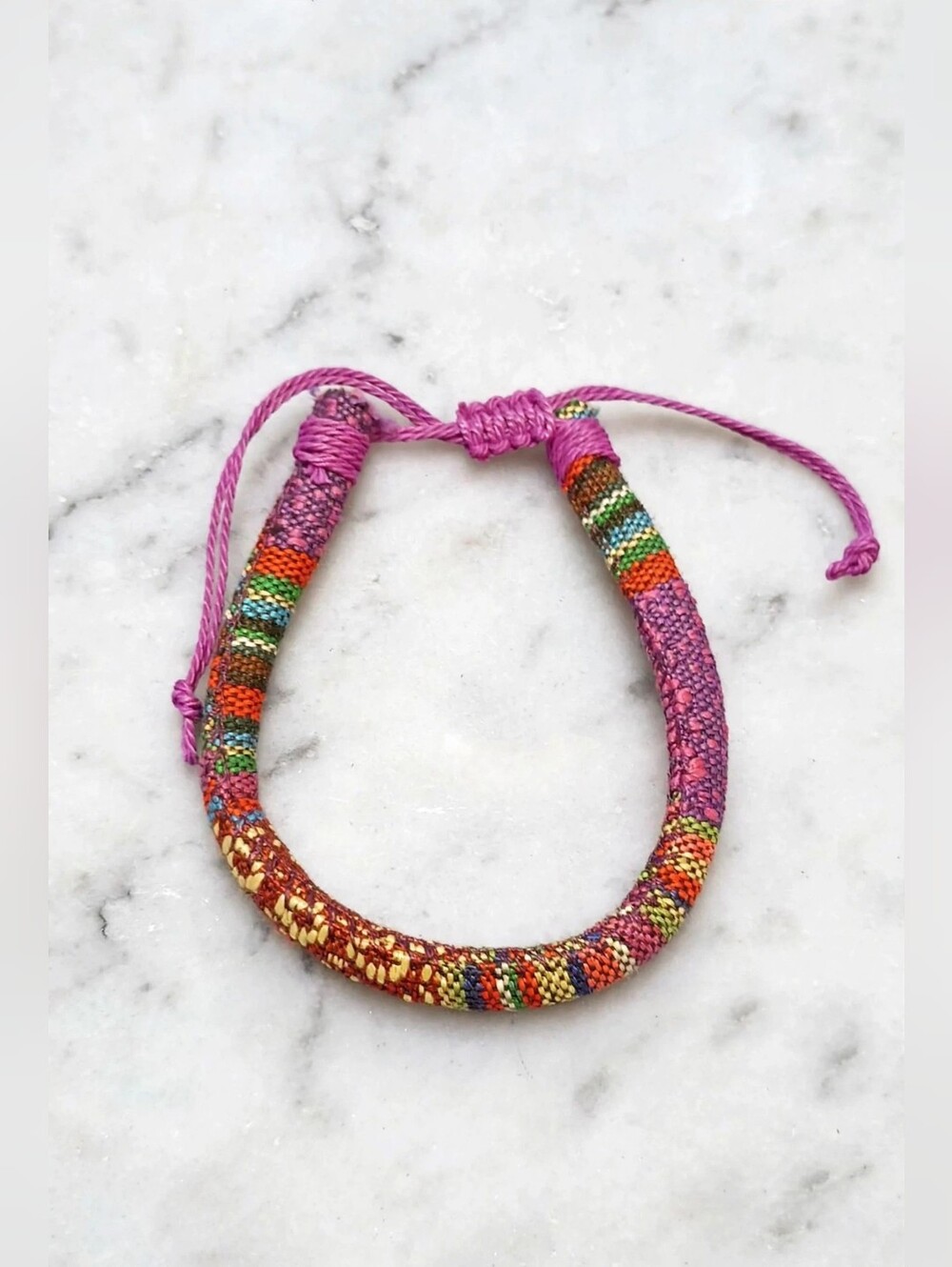Boho Woven Friendship Bracelet Size 6 Colorful Tribal Surf Hippie